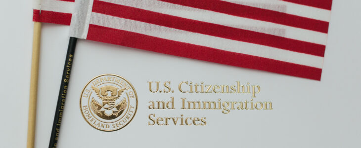 Immigration and Citizenship Gold Embossed Logo